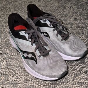 Saucony Men's Black and Gray Athletic Shoes
